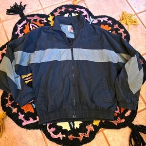 🔥🔥🔥Vintage Black and Gray Windbreaker Jacket🔥🔥🔥